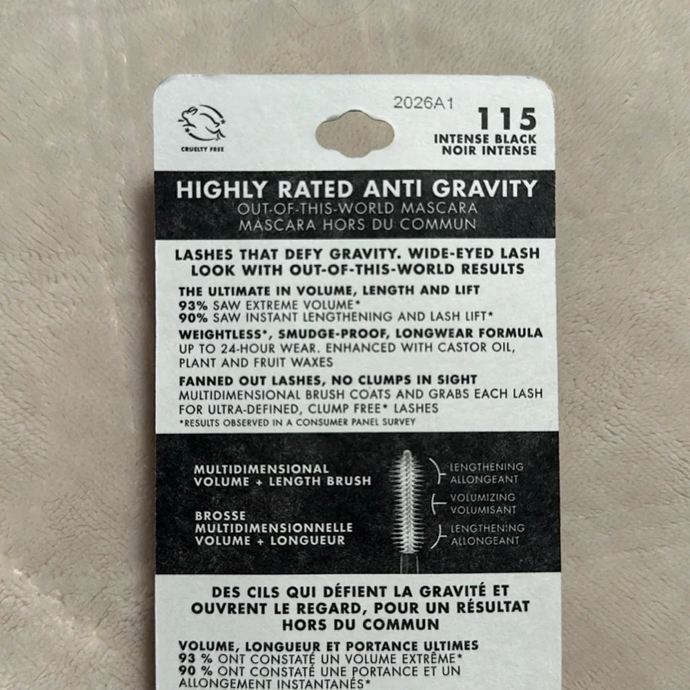 NEW Unopened Milani Highly Rated Anti-Gravity Black Mascara - Picture 4 of 6